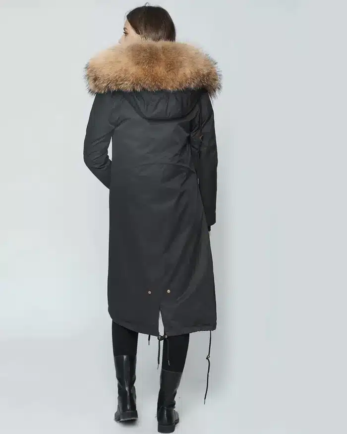 Ice Bear Natural Faux Fur-Trim Puffer Coat