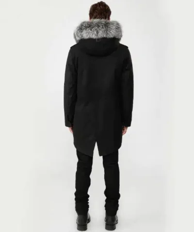 Mackage Men's Moritz fur-lined parka with removable silverfox fur trim