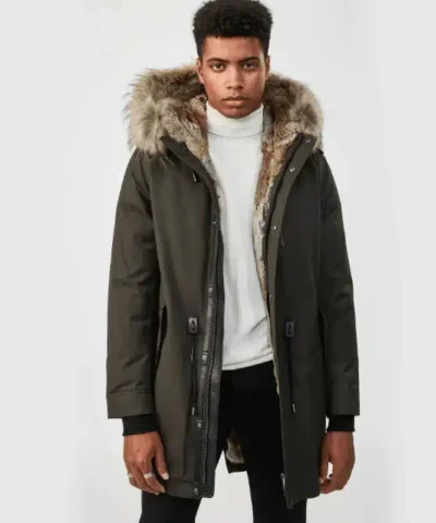 Mackage Men's Moritz fur-lined parka with removable silverfox fur trim