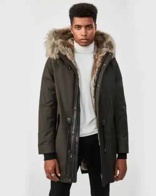 Mackage Men's Moritz fur-lined parka with removable silverfox fur trim