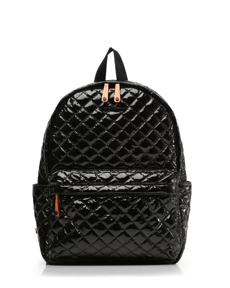MZ Wallace Black Lacquer Metro Backpack