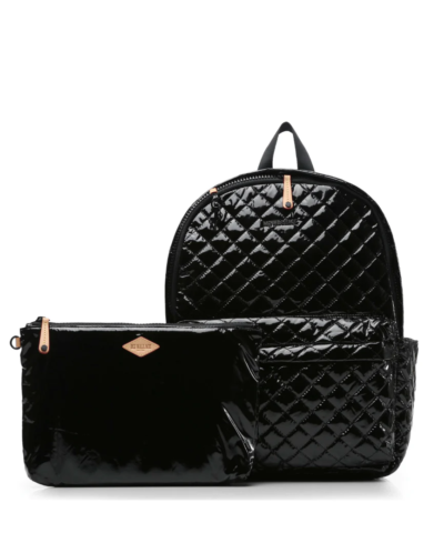 MZ Wallace Black Lacquer Metro Backpack