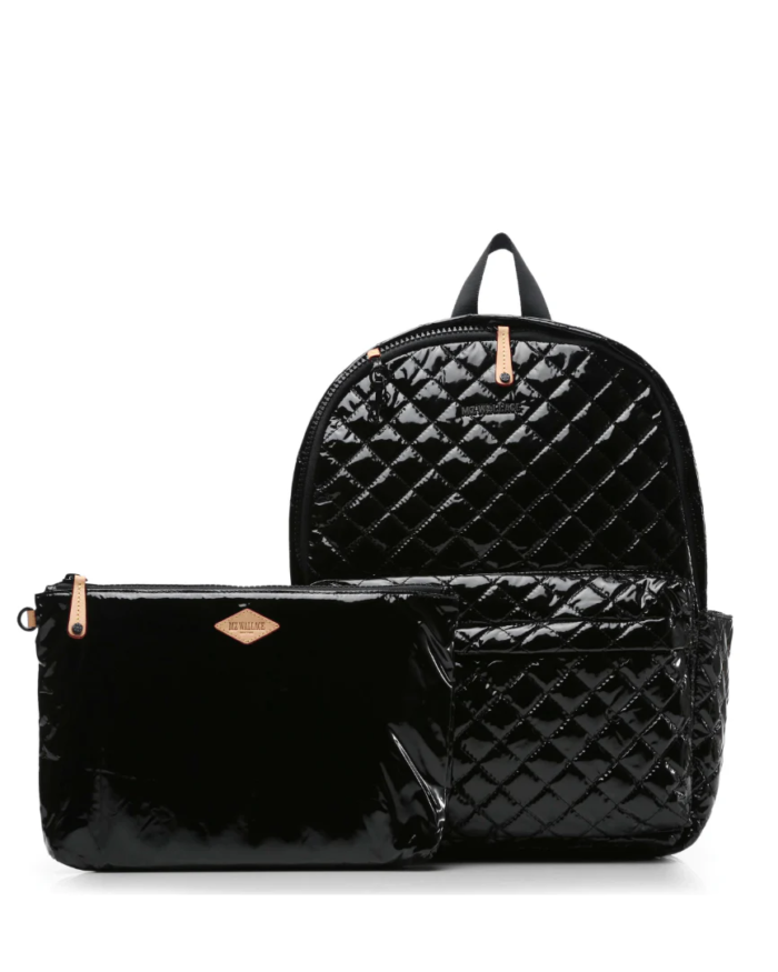 MZ Wallace Black Lacquer Metro Backpack