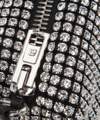 Alexander Wang Heiress Rhinestone Pouch, White