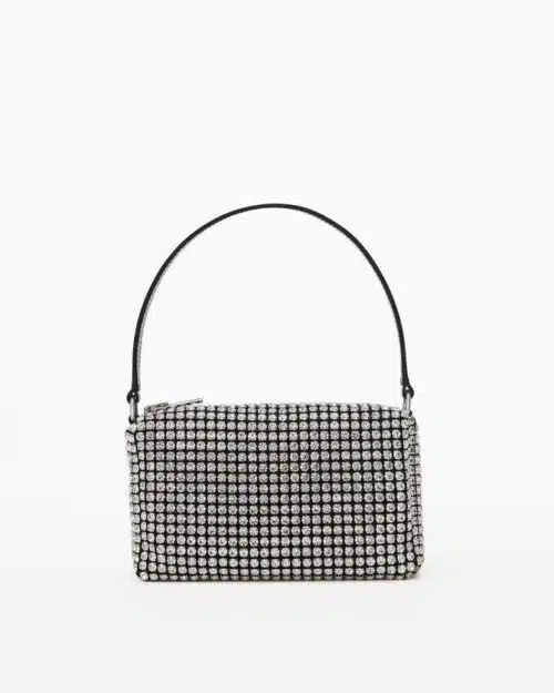 Alexander Wang Heiress Rhinestone Pouch, White