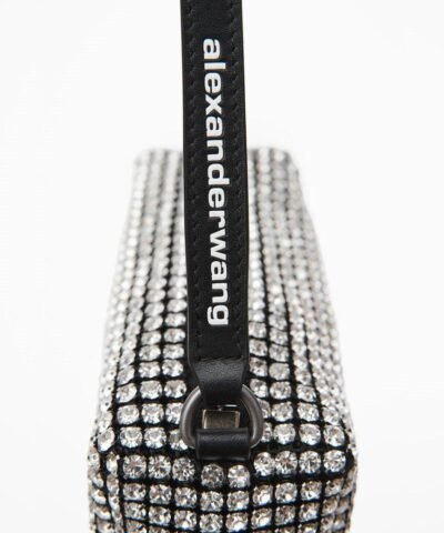 Alexander Wang Heiress Rhinestone Pouch, White