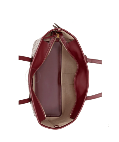 Tory Burch Gemini Link Canvas Small Top-Zip Tote