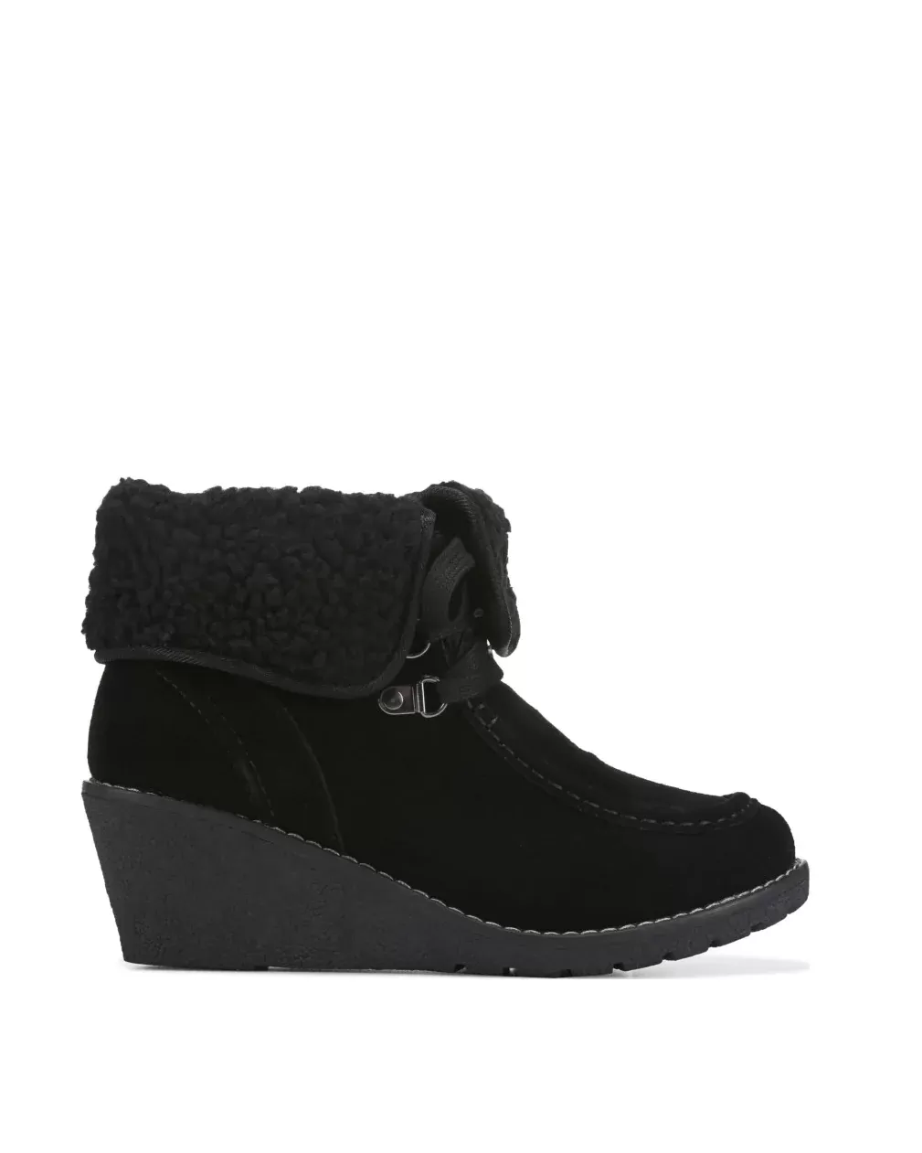 Khombu Womens Sienna Fold Over Waterproof Wedge Boots