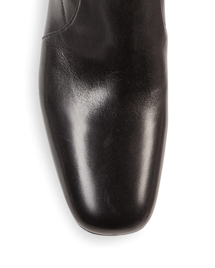 Prada Black Tall Stretch-leather Boots