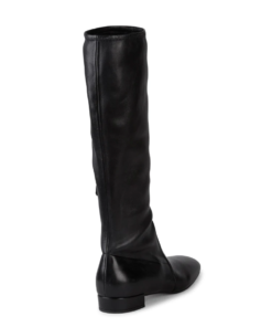 Prada Black Tall Stretch-leather Boots