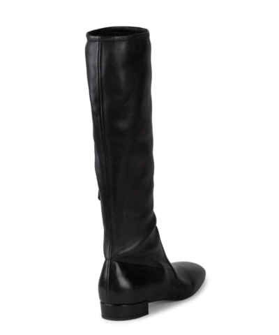 Prada Black Tall Stretch-leather Boots
