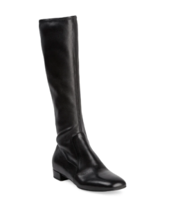 Prada Black Tall Stretch-leather Boots