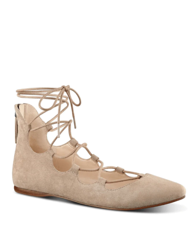 Sign Me Up Suede Lace-Up Flat