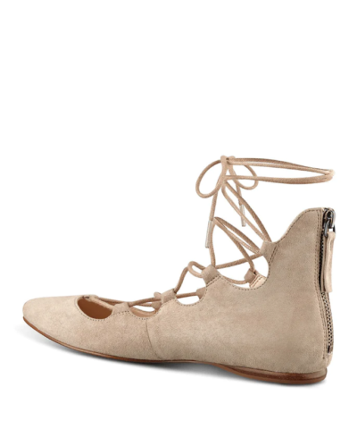 Sign Me Up Suede Lace-Up Flat