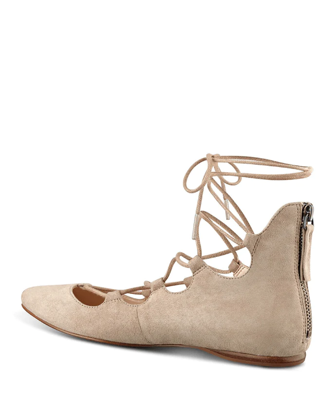 Sign Me Up Suede Lace-Up Flat