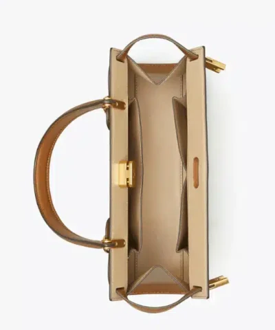 Tory Burch Lee Radziwill Small Leather Satchel