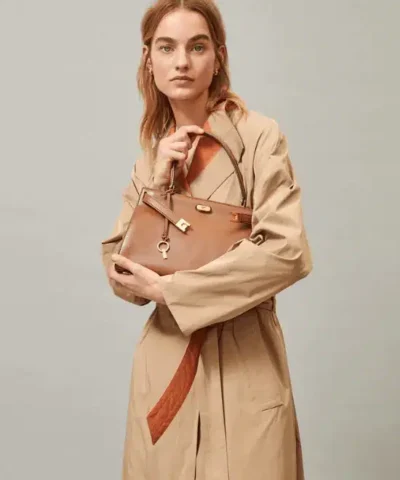 Tory Burch Lee Radziwill Small Leather Satchel