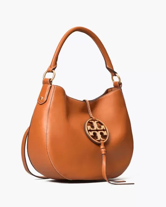 Tory Burch Miller Metal-Logo Mini Hobo