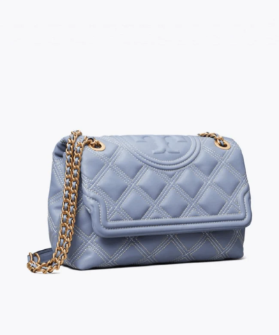 Tory Burch Fleming Soft Contrast-Stitch Convertible Shoulder Bag