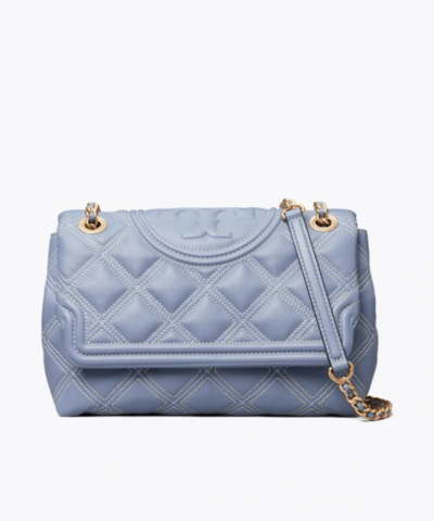 Tory Burch Fleming Soft Contrast-Stitch Convertible Shoulder Bag