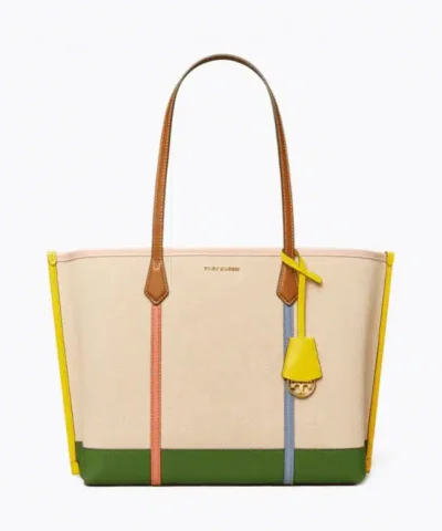 Tory Burch Perry Canvas Triple-Compartment Tote