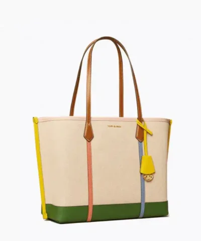 Tory Burch Perry Canvas Triple-Compartment Tote