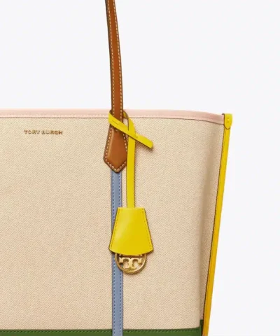 Tory Burch Perry Canvas Triple-Compartment Tote