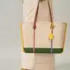 Tory Burch Perry Canvas Triple-Compartment Tote