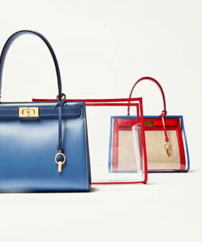 Tory Burch Lee Radziwill Small Bag With Rain Cover