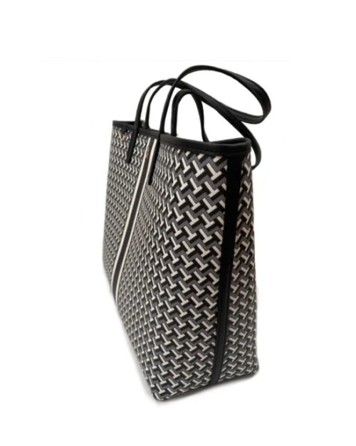 Tory Burch Tile T-Link T Zag Large Tote Bag