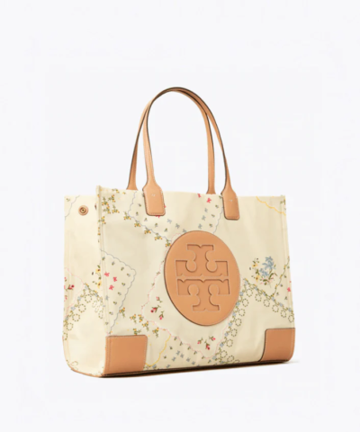 Tory Burch Ella Canvas Floral Tote Bag