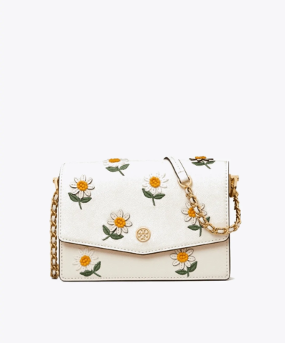 Tory Burch Robinson Embroidered Shoulder Bag