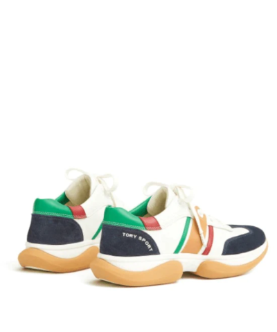 Tory Burch Bubble Stripe Low-Top Sneakers