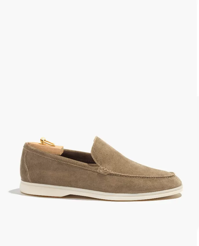 Loro Piana Summer Walk Suede Loafers