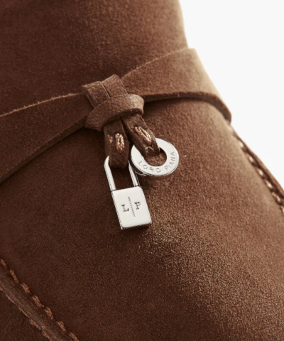 Loro Piana Summer Charms Walk Suede Loafers