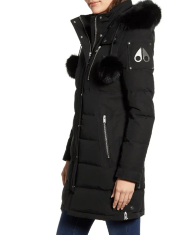 Moose Knuckles Paddockwood Genuine Fox Fur Trim Down Parka