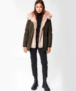 Mackage Charlene Down Parka With Removable Shearling Bib