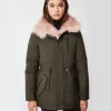 Mackage Charlene Down Parka With Removable Shearling Bib