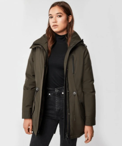 Mackage Charlene Down Parka With Removable Shearling Bib