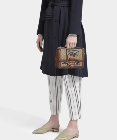 Coach Riley Top Handle 22 In Signature Canvas With Rexy By Guang Yu