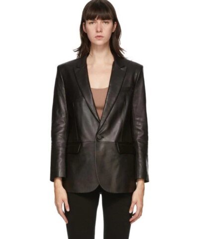 Mackage Black Leather Tracy Jacket