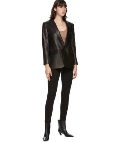 Mackage Black Leather Tracy Jacket