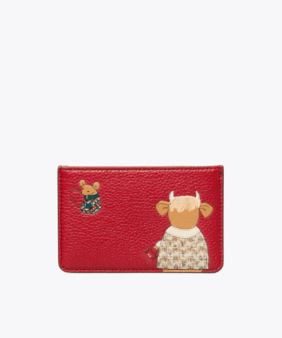 Tory Burch Ozzie The Ox Top-Zip Card Case