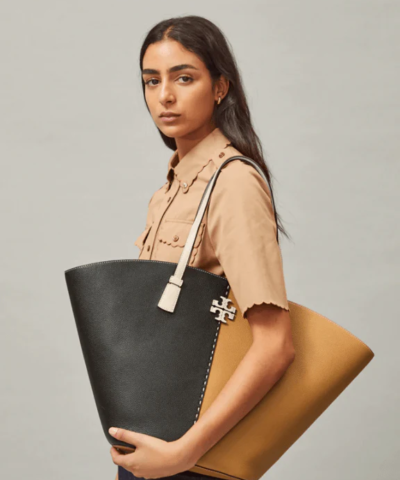 Tory Burch McGraw Color - Block Shopper Tote