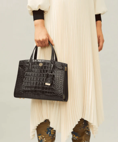 Tory Burch Walker Embossed Small Satchel