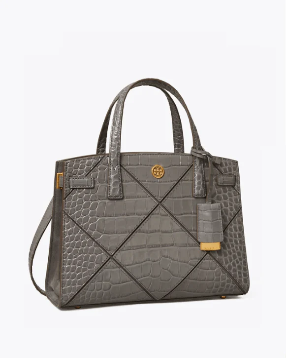 Tory Burch Walker Diamond Embossed Small Satchel