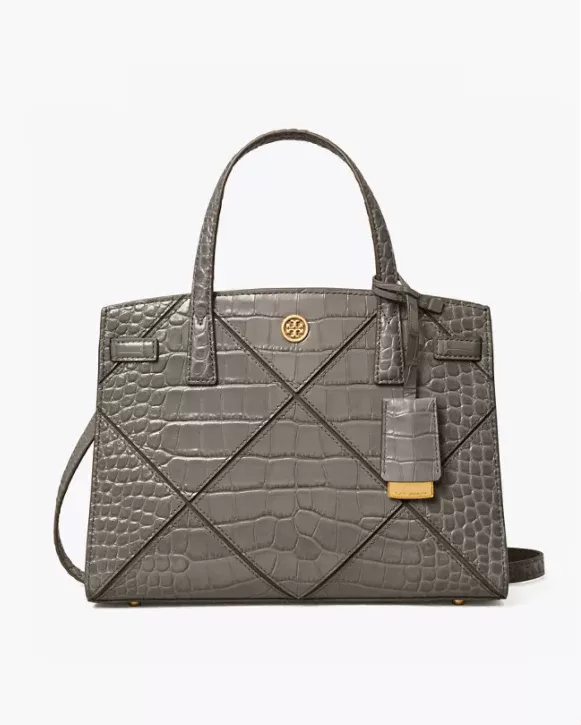 Tory Burch Walker Diamond Embossed Small Satchel