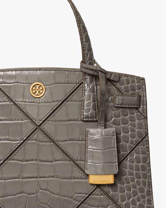 Tory Burch Walker Diamond Embossed Small Satchel