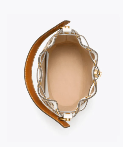 Tory Burch T Monogram Jacquard Embroidered Bucket Bag