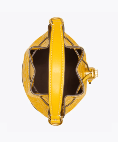 Tory Burch T Monogram Leather Mini Bucket Bag